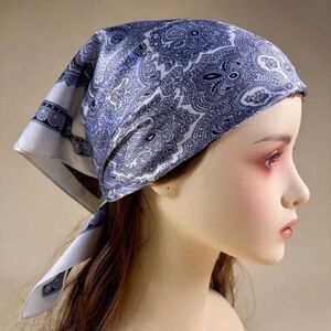 NEW! Elegant Paisley Faux Silk Hair Scarf/Headscarf/Bandana